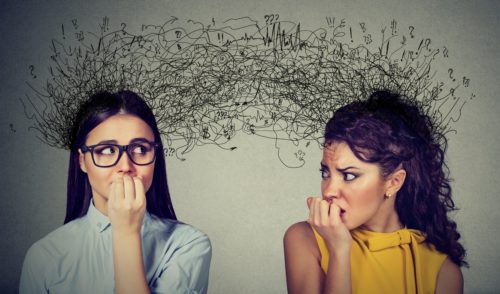 two-anxious-women-communicating-about-content-voice