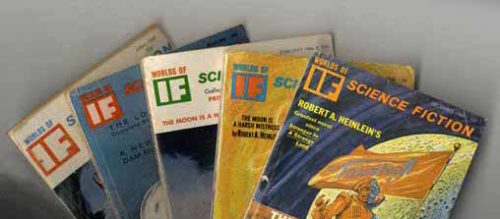 science-fiction-magazines-arranged-on-table