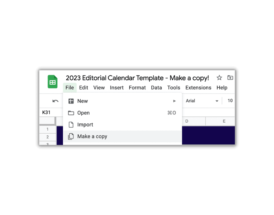 editorial calendar make a copy editorial calendar make a copy