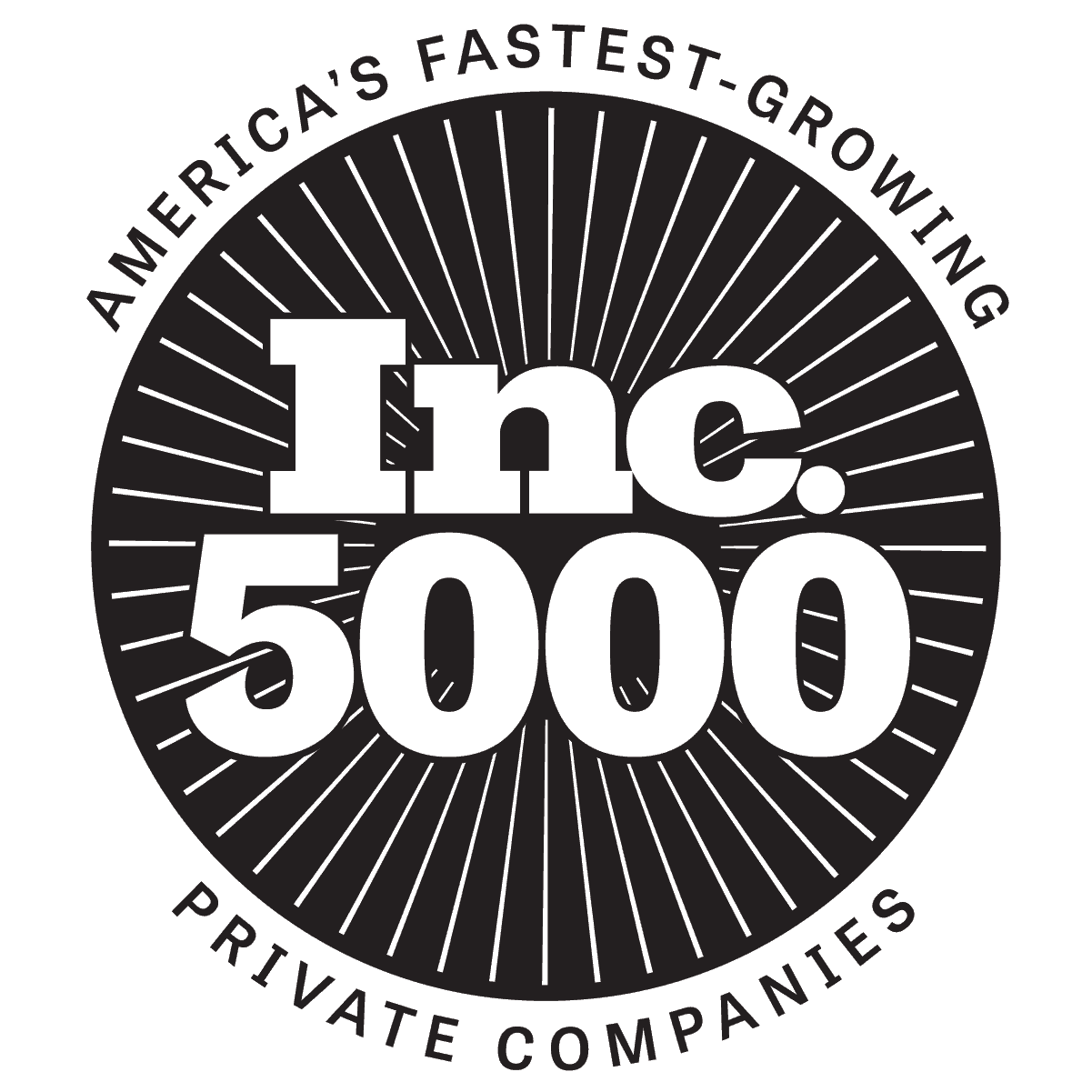 Inc. 5000 Black Stacked Medallion Logo Inc. 5000 Black Stacked Medallion Logo