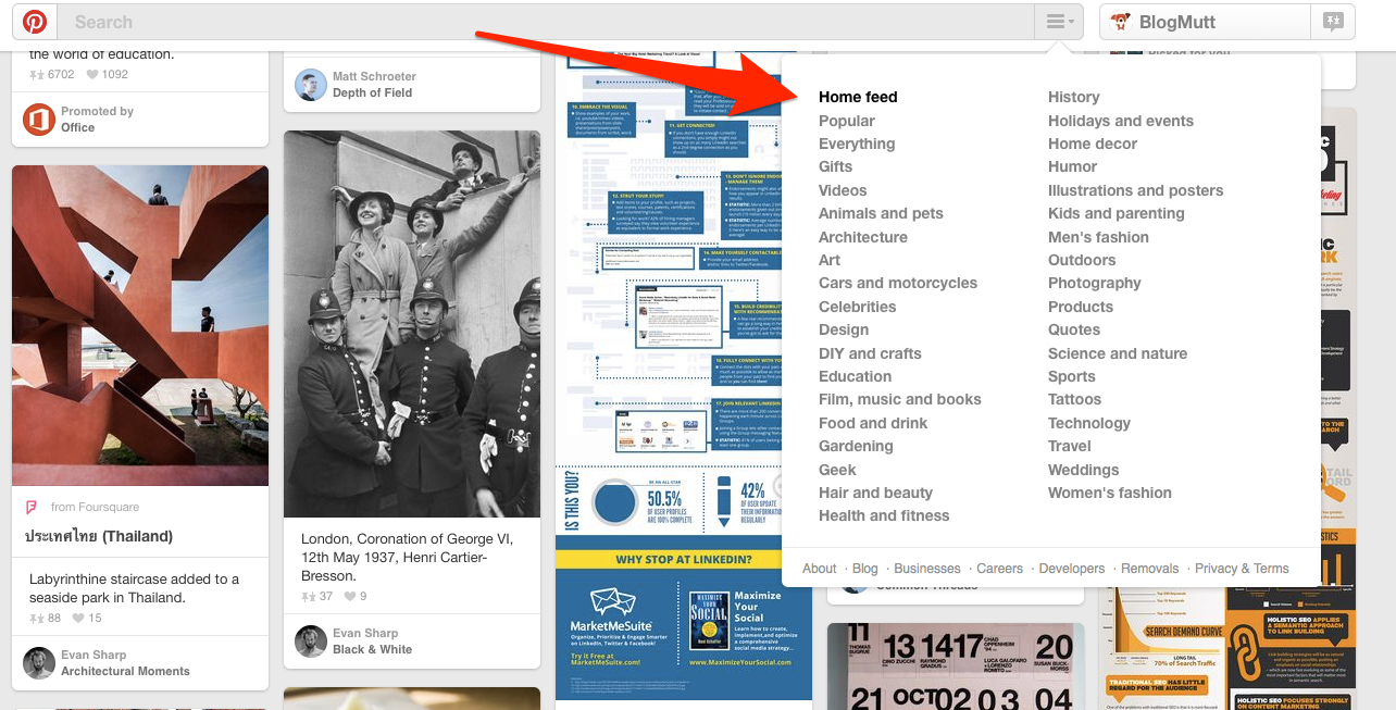 Pinterest-discovery